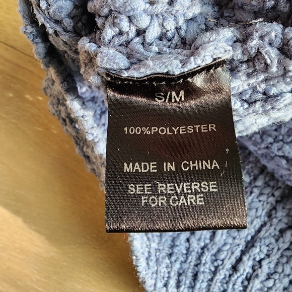 Wishlist Slouchy Chunky Knit Sweater in Cornflower Blue - Picture 7 of 7